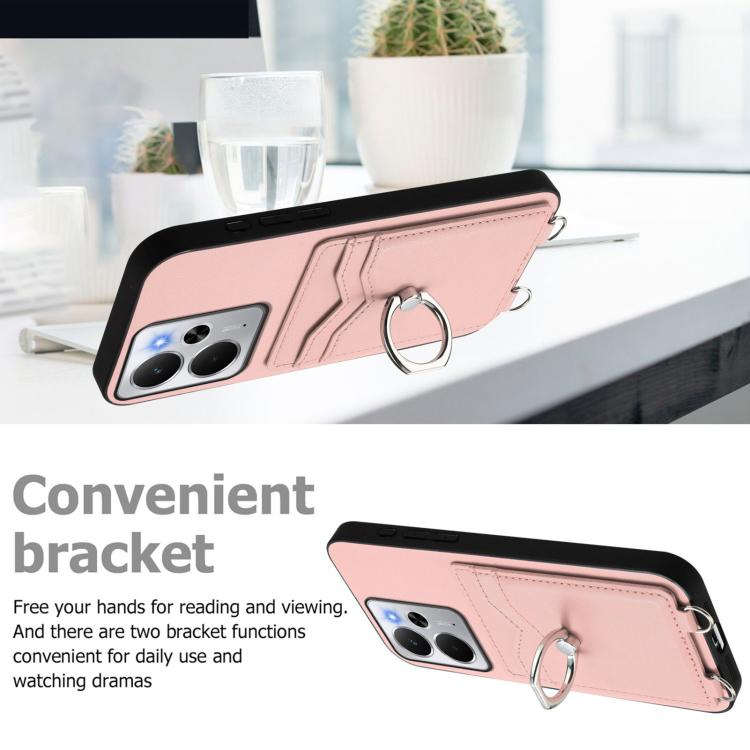 For Realme 14 R20 Ring Card Holder Phone Case