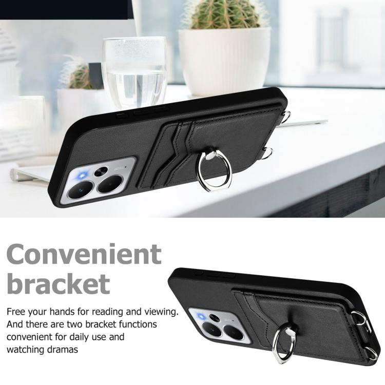 For Realme 14 R20 Ring Card Holder Phone Case