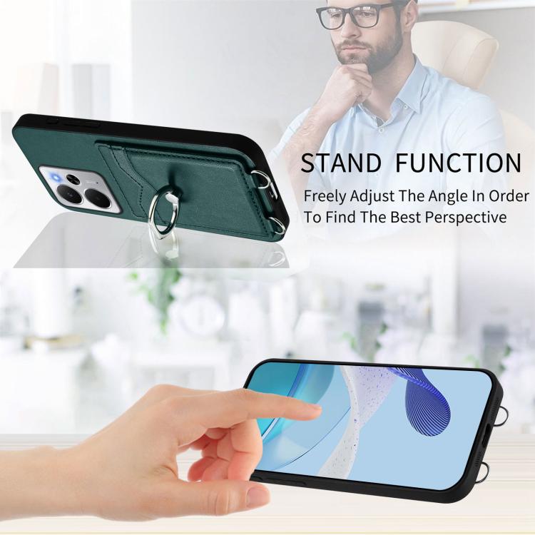 For Realme 14 R20 Ring Card Holder Phone Case