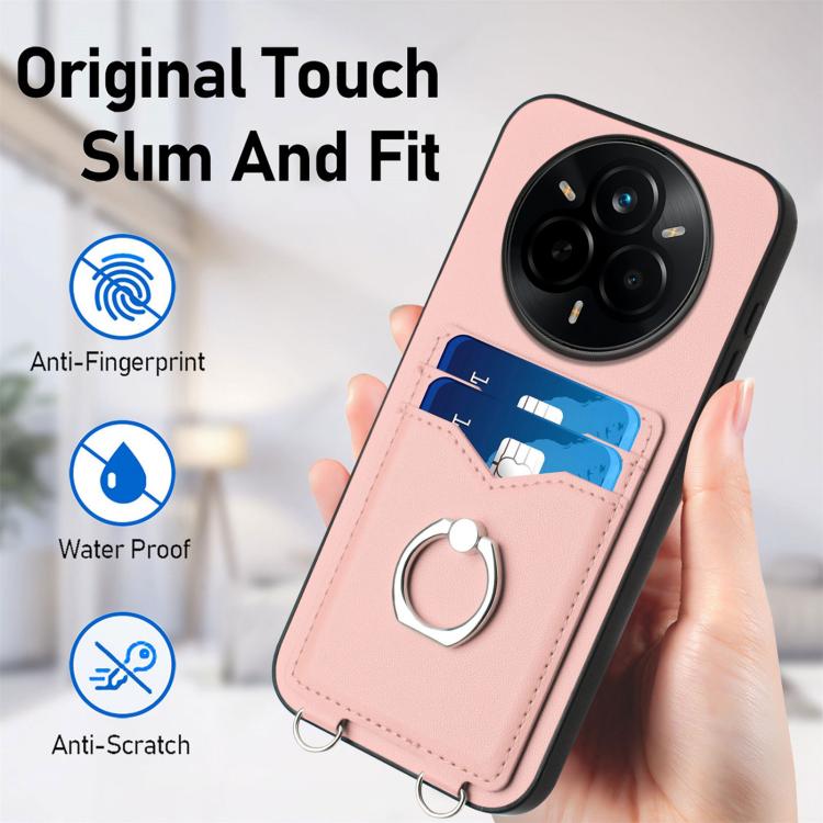 For Realme 14 Pro R20 Ring Card Holder Phone Case