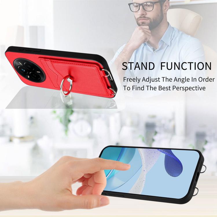 For Realme 14 Pro R20 Ring Card Holder Phone Case