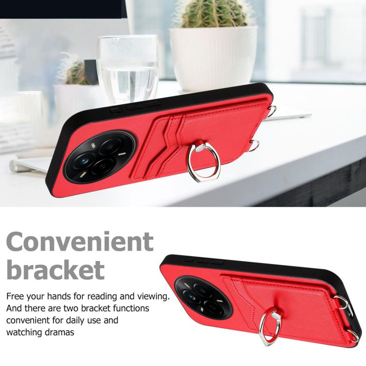 For Realme 14 Pro R20 Ring Card Holder Phone Case