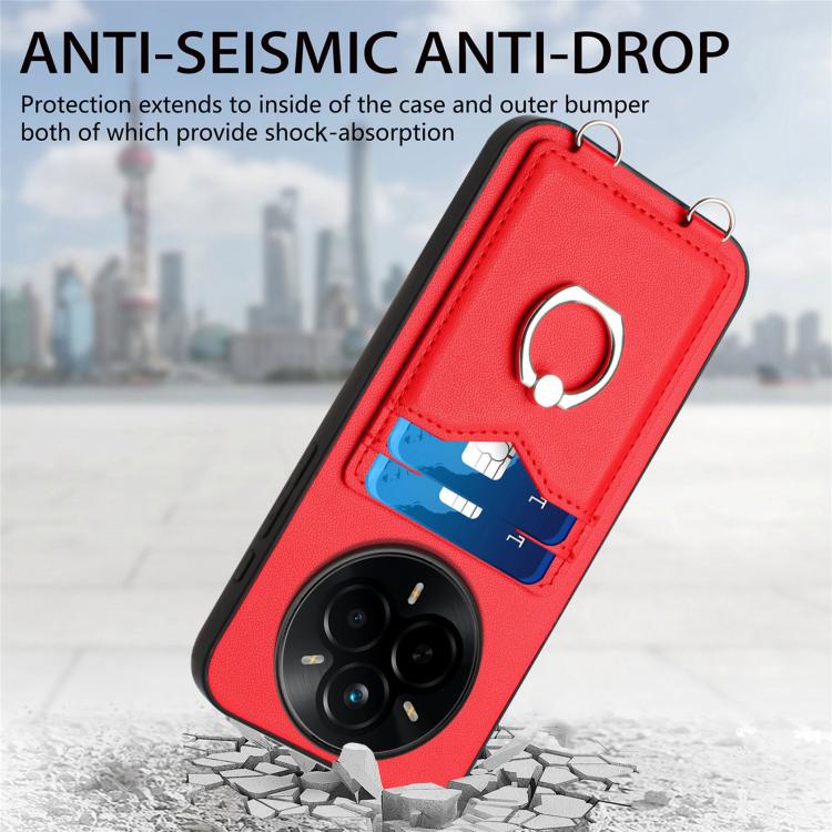 For Realme 14 Pro R20 Ring Card Holder Phone Case