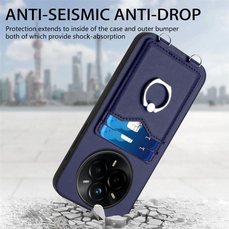 For Realme 14 Pro R20 Ring Card Holder Phone Case