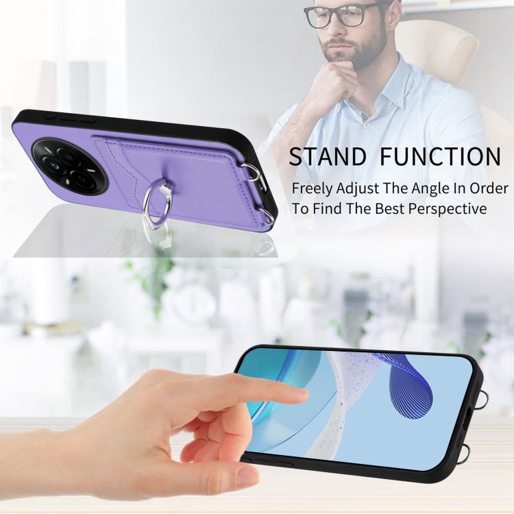 For Realme 14 Pro R20 Ring Card Holder Phone Case
