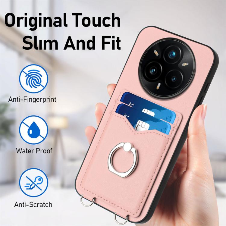 For Realme 14 Pro+ R20 Ring Card Holder Phone Case