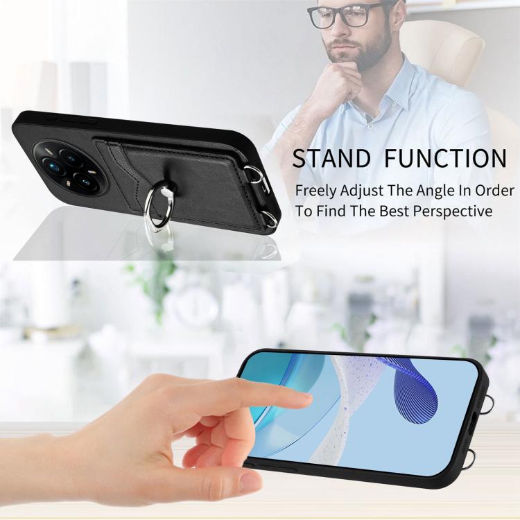 For Realme 14 Pro+ R20 Ring Card Holder Phone Case