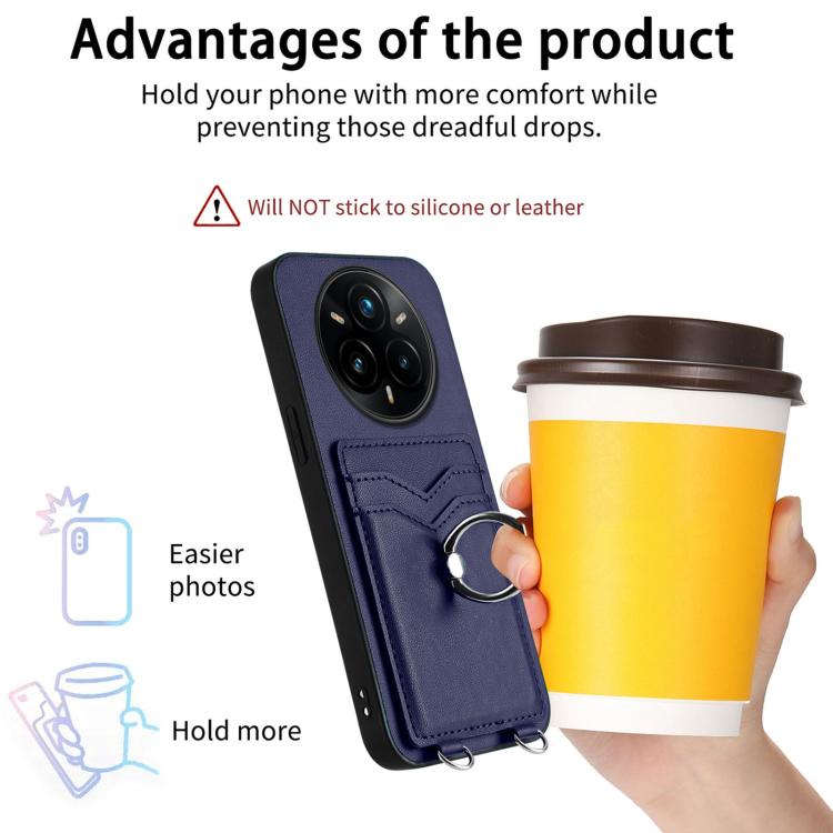 For Realme 14 Pro+ R20 Ring Card Holder Phone Case