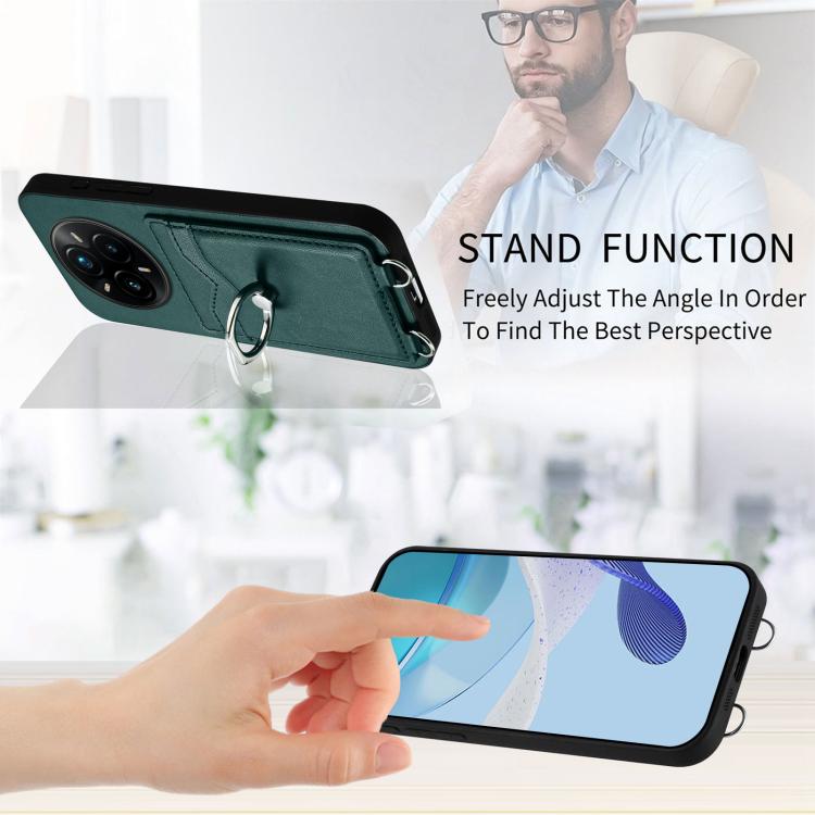 For Realme 14 Pro+ R20 Ring Card Holder Phone Case