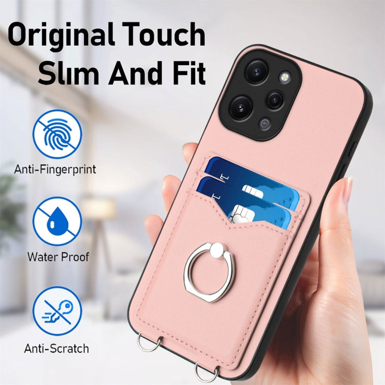 For Xiaomi Redmi 12 4G Global R20 Ring Card Holder Phone Case