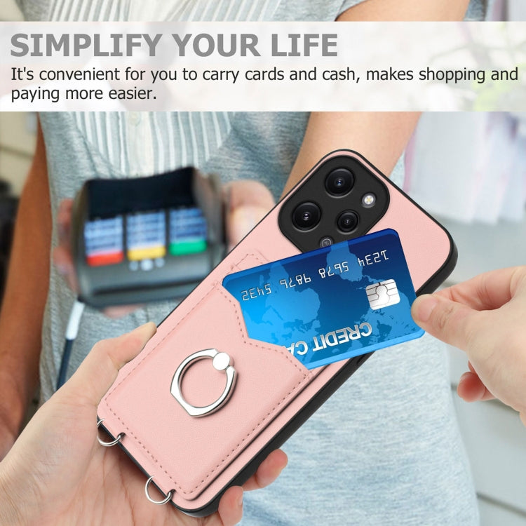For Xiaomi Redmi 12 4G Global R20 Ring Card Holder Phone Case