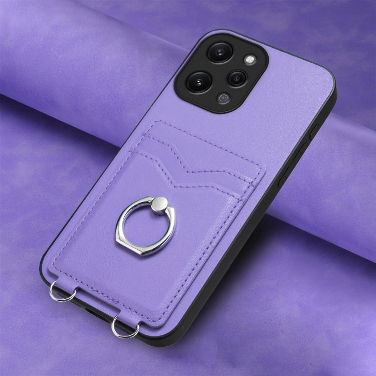 For Xiaomi Redmi 12 4G Global R20 Ring Card Holder Phone Case
