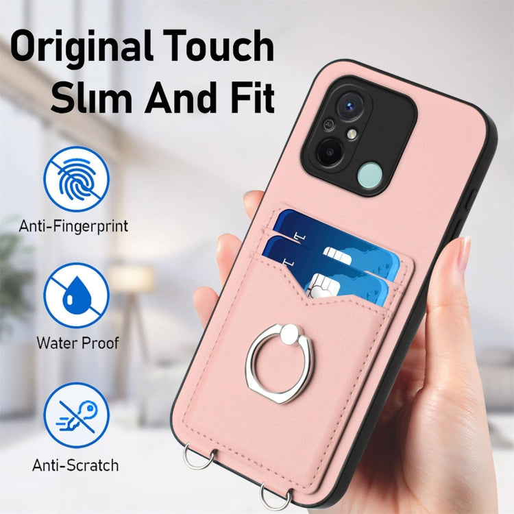 For Xiaomi Redmi 12C / 11A R20 Ring Card Holder Phone Case