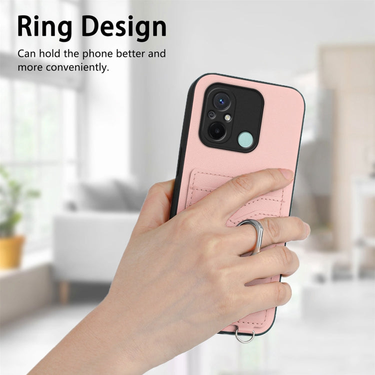 For Xiaomi Redmi 12C / 11A R20 Ring Card Holder Phone Case