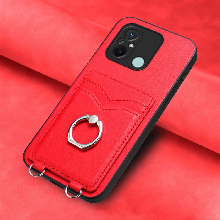 For Xiaomi Redmi 12C / 11A R20 Ring Card Holder Phone Case
