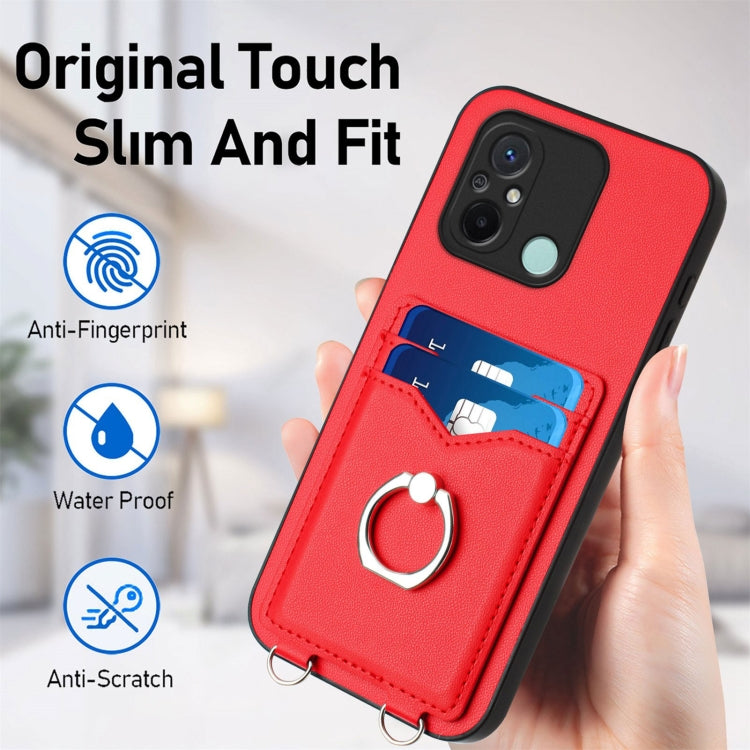 For Xiaomi Redmi 12C / 11A R20 Ring Card Holder Phone Case