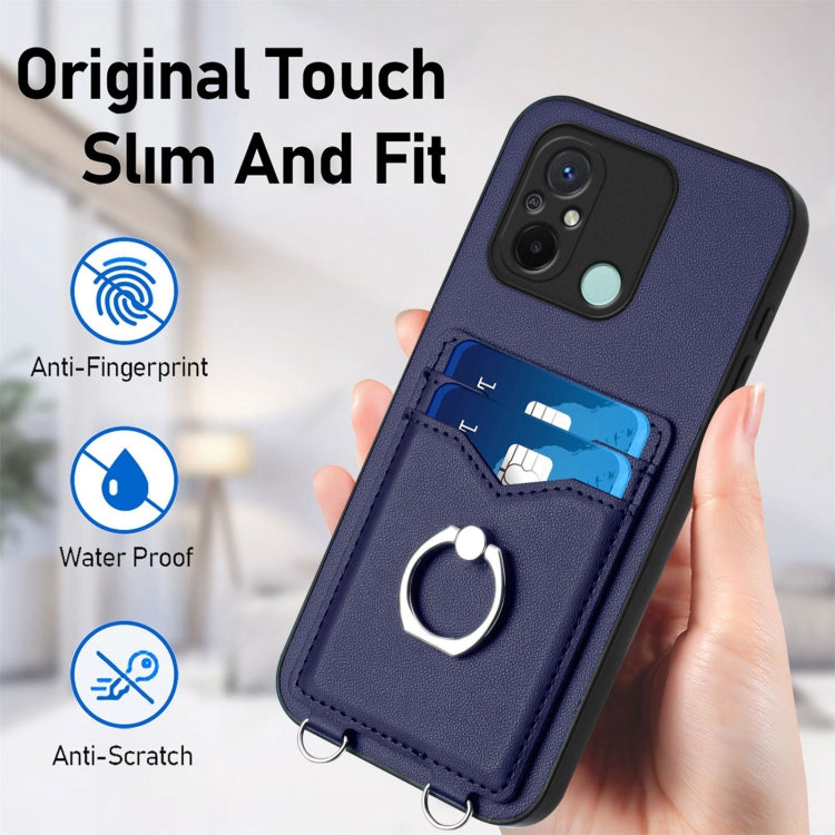 For Xiaomi Redmi 12C / 11A R20 Ring Card Holder Phone Case