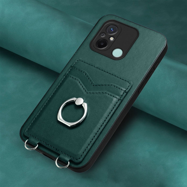 For Xiaomi Redmi 12C / 11A R20 Ring Card Holder Phone Case