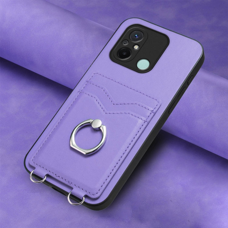 For Xiaomi Redmi 12C / 11A R20 Ring Card Holder Phone Case