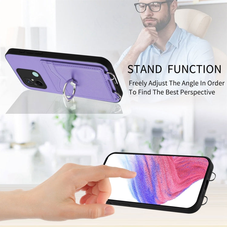 For Xiaomi Redmi 12C / 11A R20 Ring Card Holder Phone Case