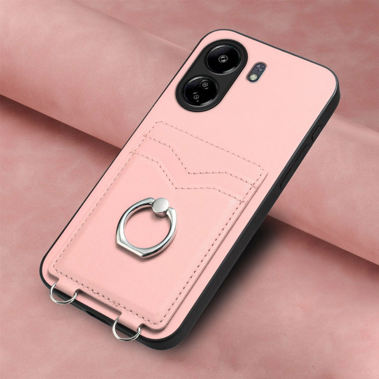 For Xiaomi Poco C65 R20 Ring Card Holder Phone Case