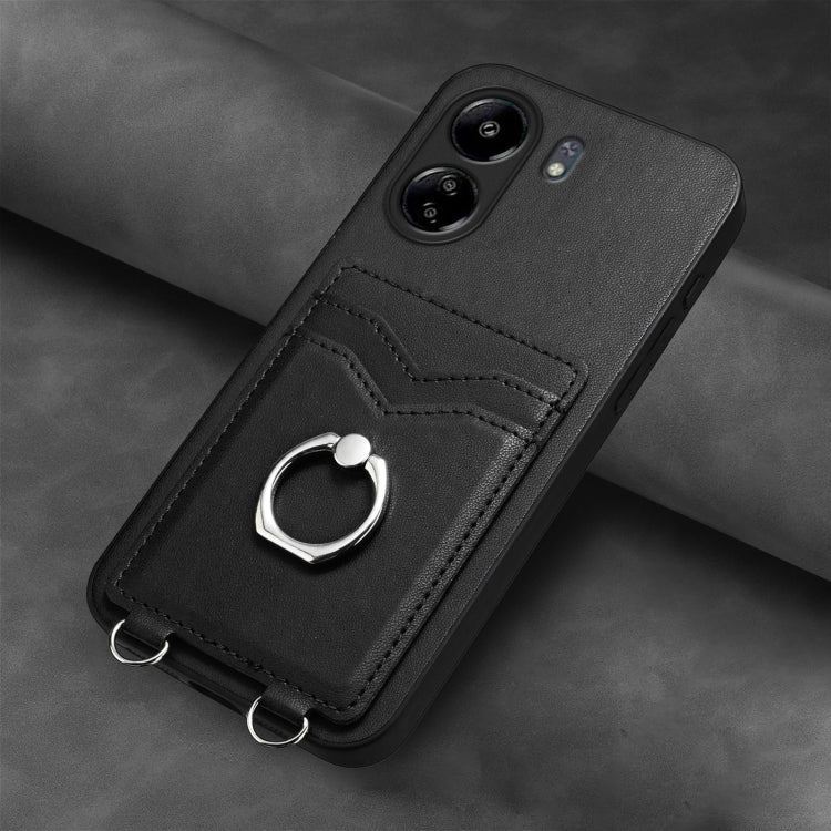 For Xiaomi Poco C65 R20 Ring Card Holder Phone Case