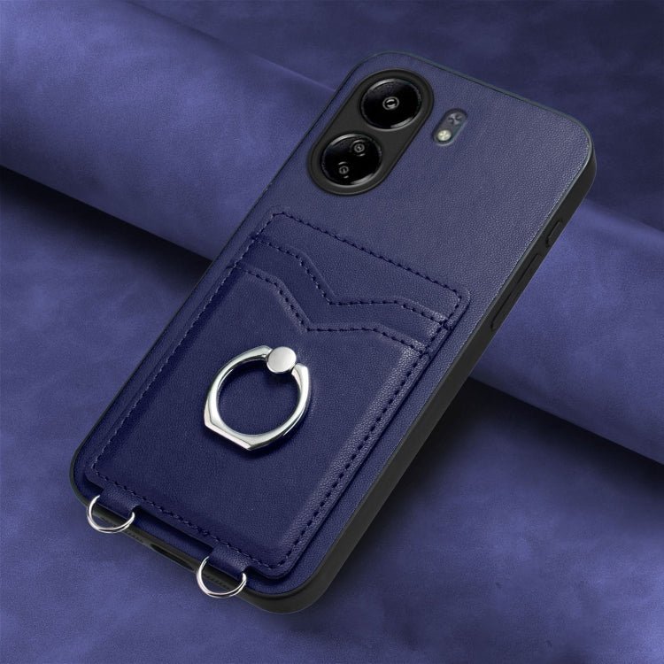 For Xiaomi Poco C65 R20 Ring Card Holder Phone Case