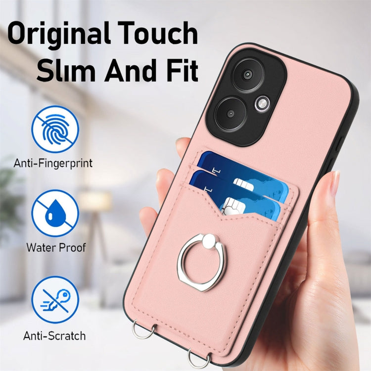 For Xiaomi Redmi 13C 5G / 13R R20 Ring Card Holder Phone Case