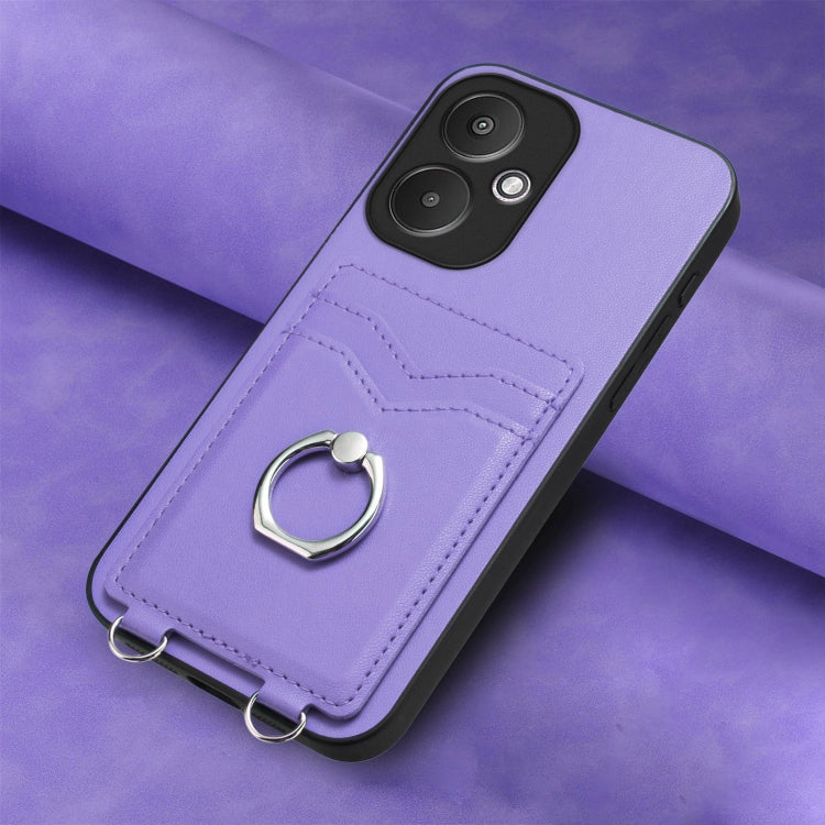For Xiaomi Redmi 13C 5G / 13R R20 Ring Card Holder Phone Case