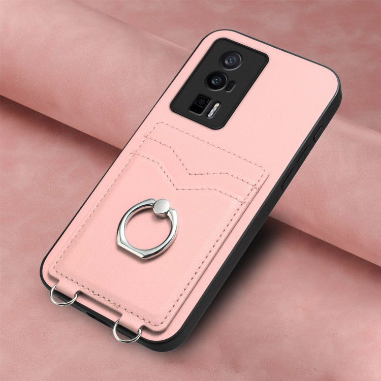 For Xiaomi Poco F5 Pro 5G R20 Ring Card Holder Phone Case