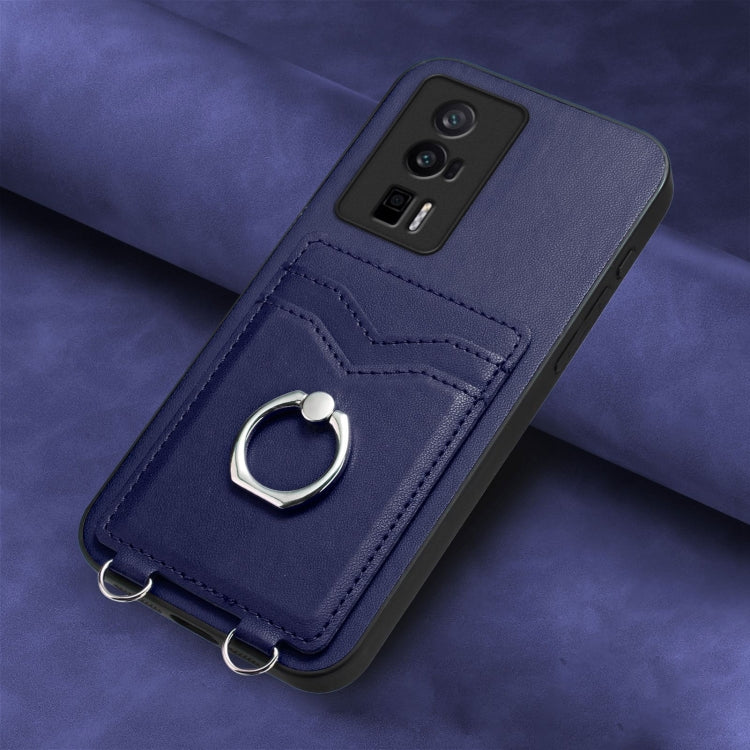 For Xiaomi Poco F5 Pro 5G R20 Ring Card Holder Phone Case