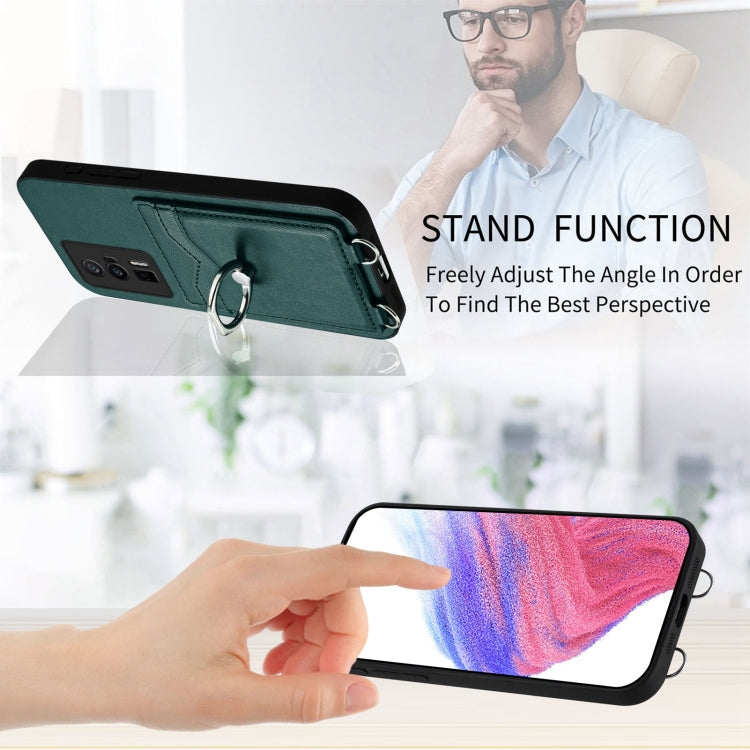 For Xiaomi Poco F5 Pro 5G R20 Ring Card Holder Phone Case