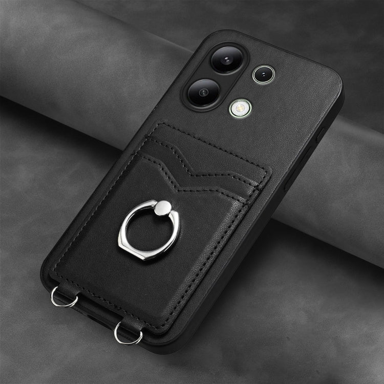 For Xiaomi Redmi Note 13 4G Global R20 Ring Card Holder Phone Case