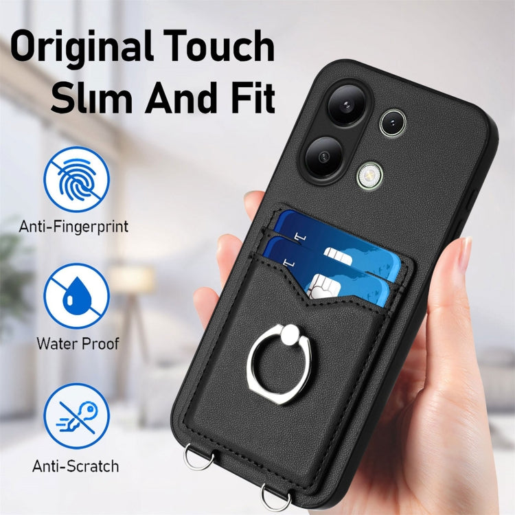 For Xiaomi Redmi Note 13 4G Global R20 Ring Card Holder Phone Case