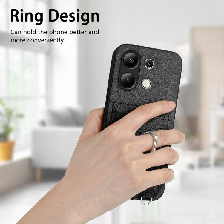 For Xiaomi Redmi Note 13 4G Global R20 Ring Card Holder Phone Case
