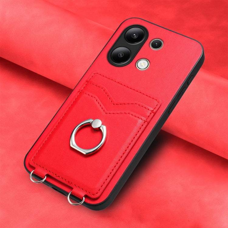 For Xiaomi Redmi Note 13 4G Global R20 Ring Card Holder Phone Case