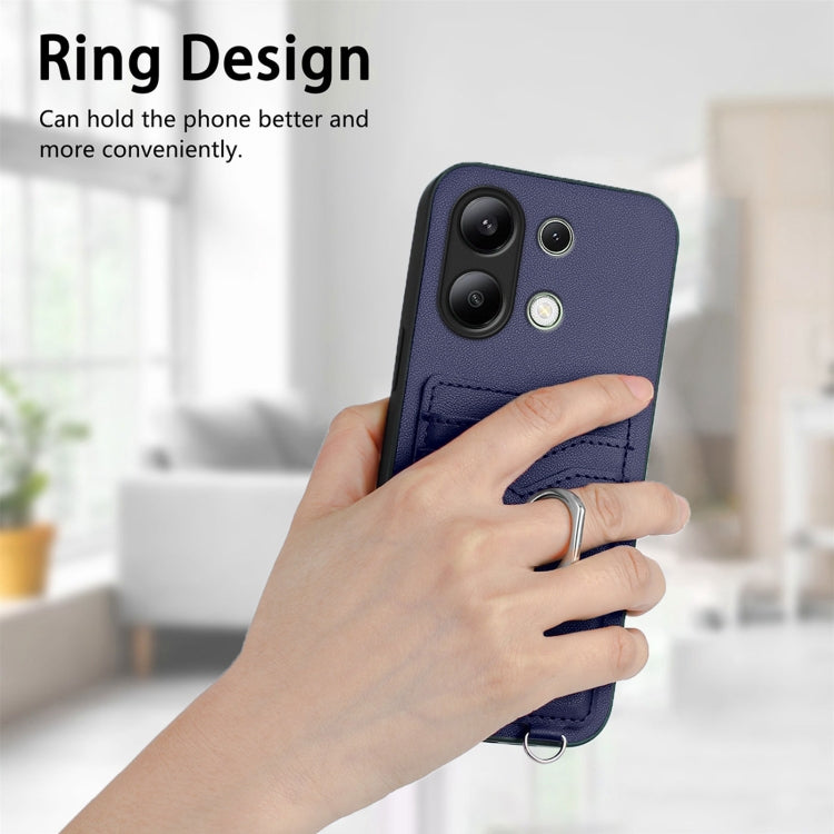 For Xiaomi Redmi Note 13 4G Global R20 Ring Card Holder Phone Case