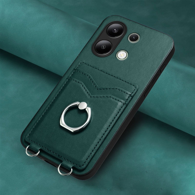 For Xiaomi Redmi Note 13 4G Global R20 Ring Card Holder Phone Case