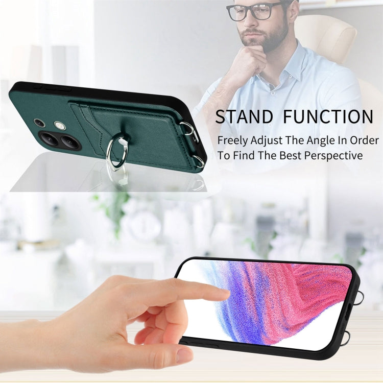 For Xiaomi Redmi Note 13 4G Global R20 Ring Card Holder Phone Case