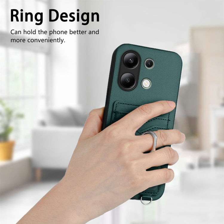 For Xiaomi Redmi Note 13 4G Global R20 Ring Card Holder Phone Case