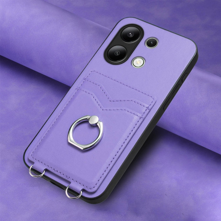 For Xiaomi Redmi Note 13 4G Global R20 Ring Card Holder Phone Case