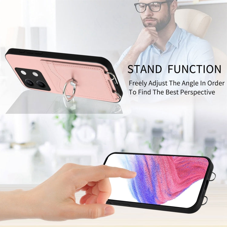 For Xiaomi Redmi Note 13 5G R20 Ring Card Holder Phone Case