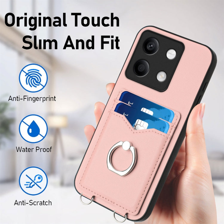 For Xiaomi Redmi Note 13 5G R20 Ring Card Holder Phone Case