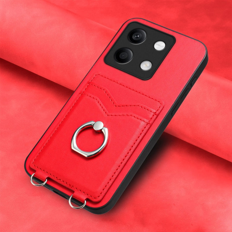 For Xiaomi Redmi Note 13 5G R20 Ring Card Holder Phone Case