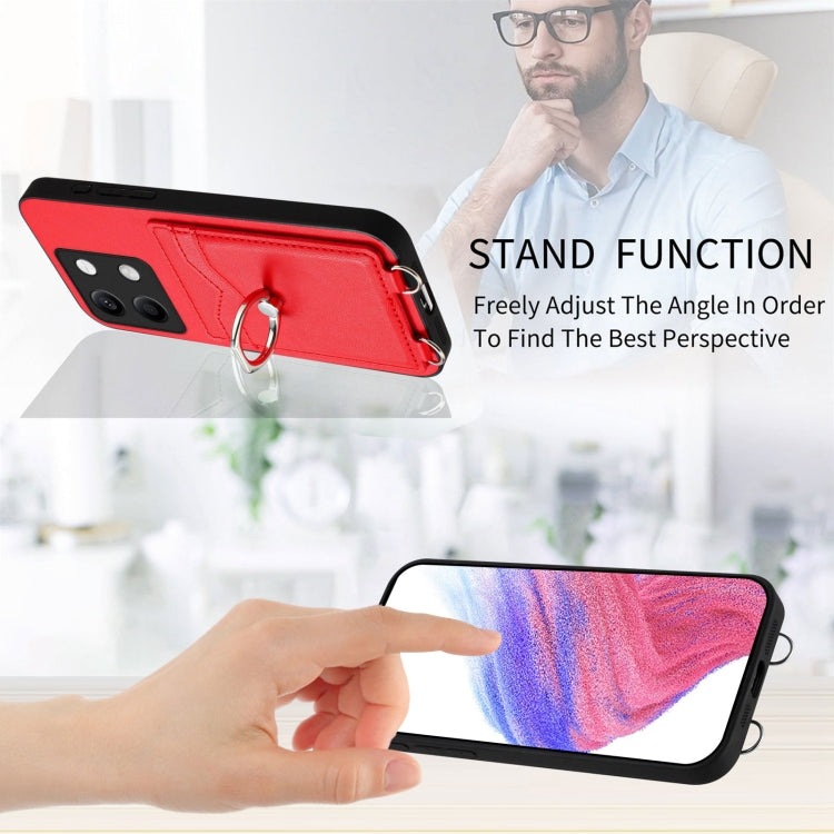 For Xiaomi Redmi Note 13 5G R20 Ring Card Holder Phone Case
