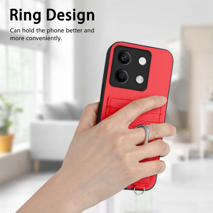 For Xiaomi Redmi Note 13 5G R20 Ring Card Holder Phone Case