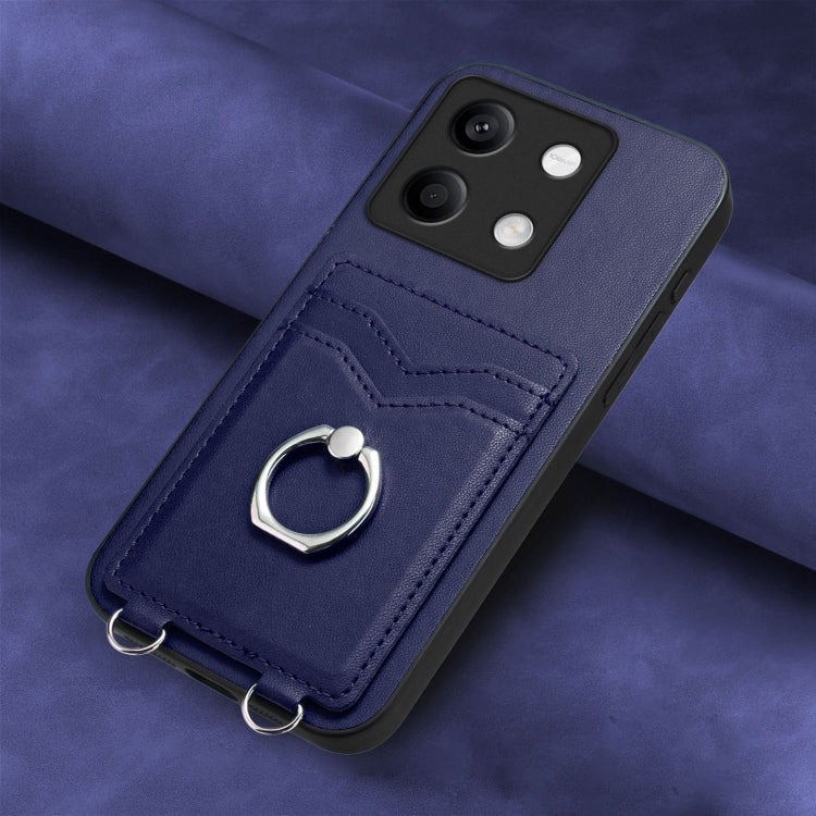 For Xiaomi Redmi Note 13 5G R20 Ring Card Holder Phone Case