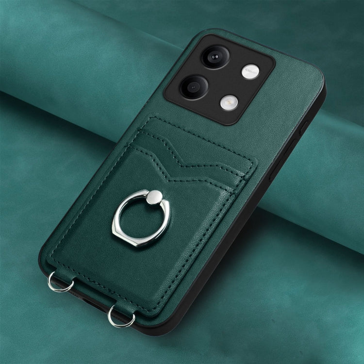 For Xiaomi Redmi Note 13 5G R20 Ring Card Holder Phone Case