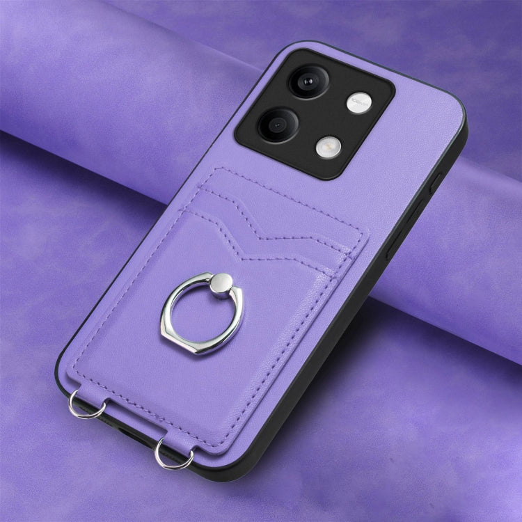 For Xiaomi Redmi Note 13 5G R20 Ring Card Holder Phone Case