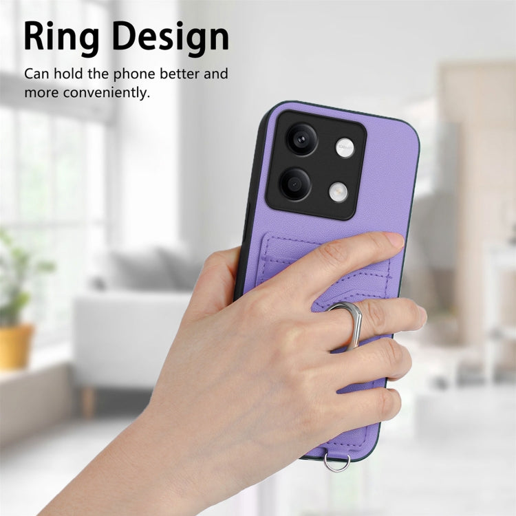 For Xiaomi Redmi Note 13 5G R20 Ring Card Holder Phone Case